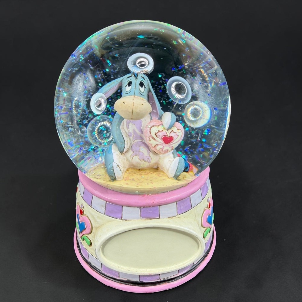 Disney Traditions Jim Shore Eeyore You Are Loved Snow Globe Winnie Pooh New